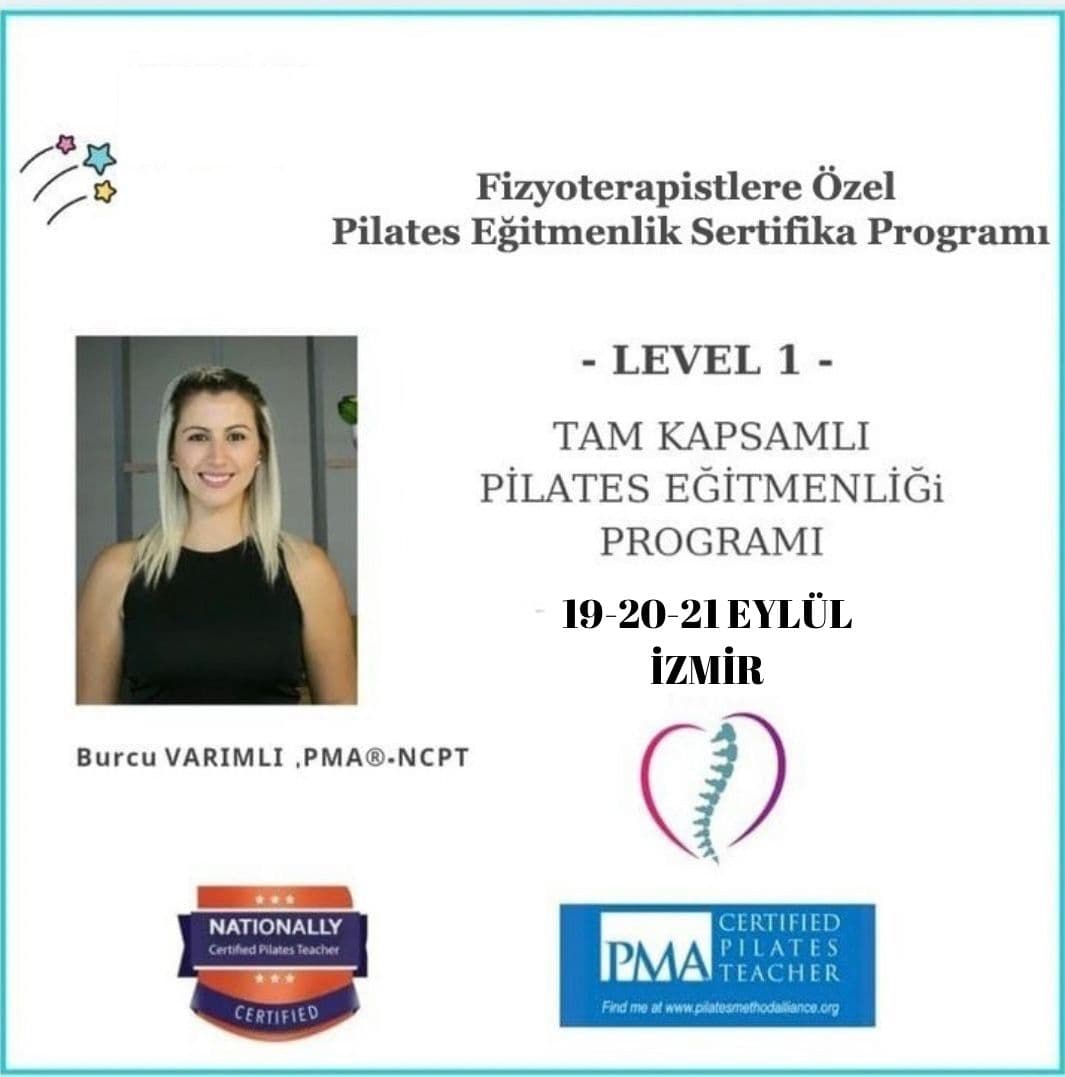 🧘‍♀️ FİZYOTERAPİSTLERE ÖZEL TAM KAPSAMLI PİLATES EĞİTMENLİK SERTİFİKA PROGRAMI